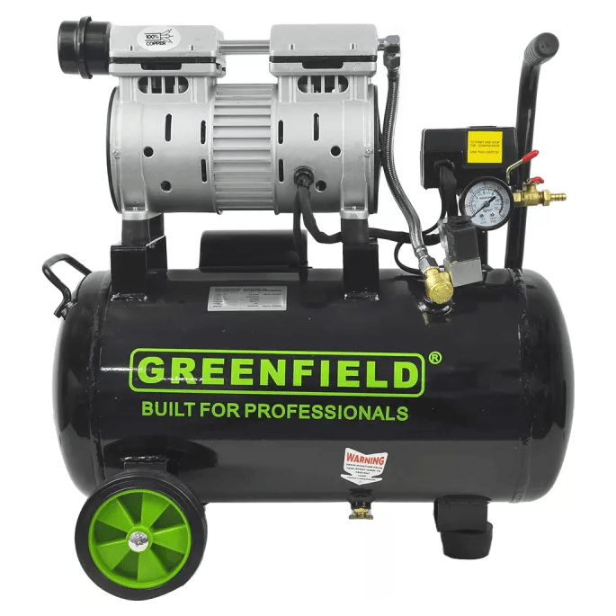 Greenfield GAC24-D 1/2 HP Oil-Less Air Compressor with Direct Heat Sink 24L Cap 500W - KHM Megatools Corp. Greenfield GAC24-D 1/2 HP Oil-Less Air Compressor with Direct Heat Sink 24L Cap 500W - KHM Megatools Corp.